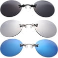thumbnail image 1 of Three Color Retro Round Clip on Nose Glasses, 3 Color Retro Round Clip On Nose Glasses, Unisex, 1 of 7