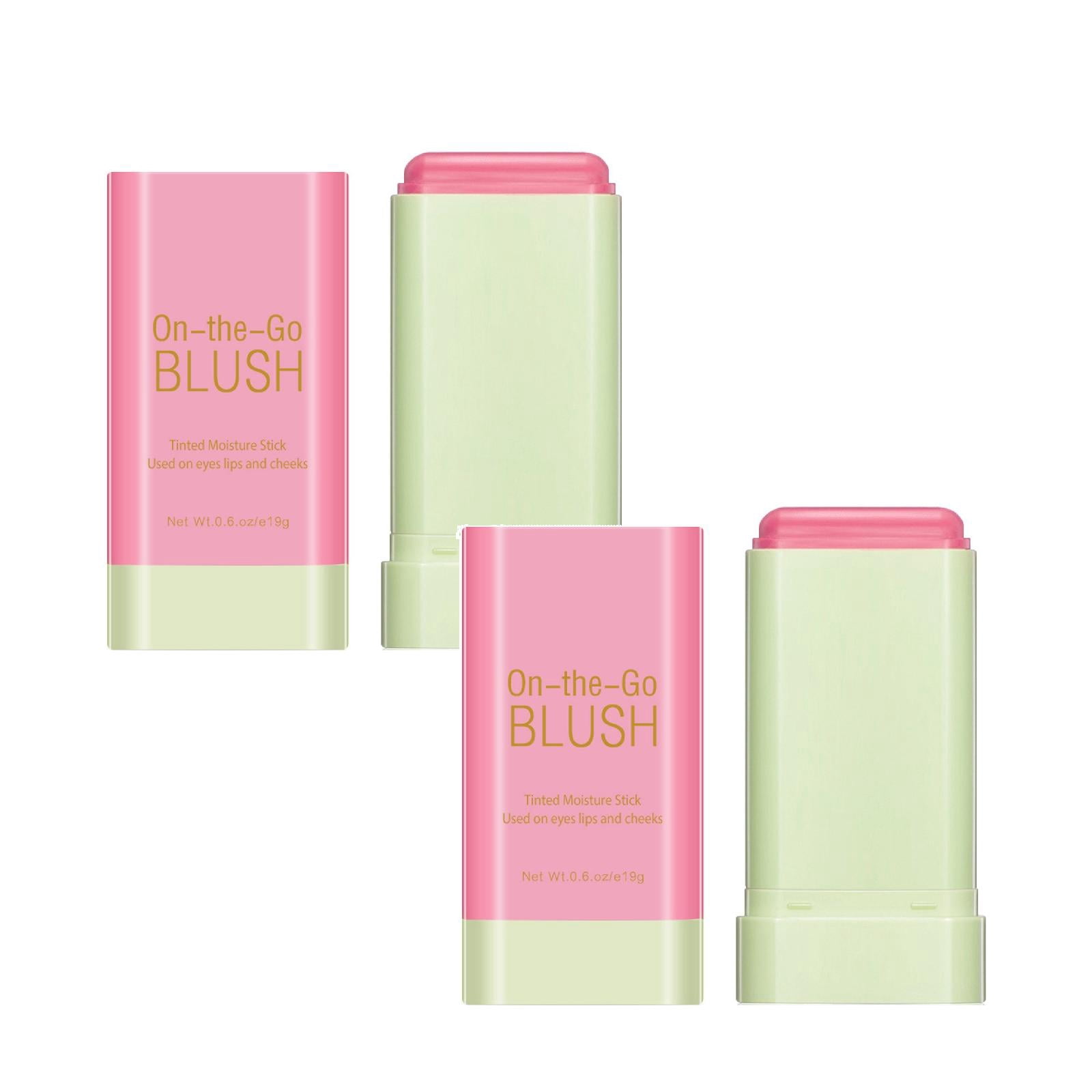 Three color stick low saturation natural makeup with solid natural