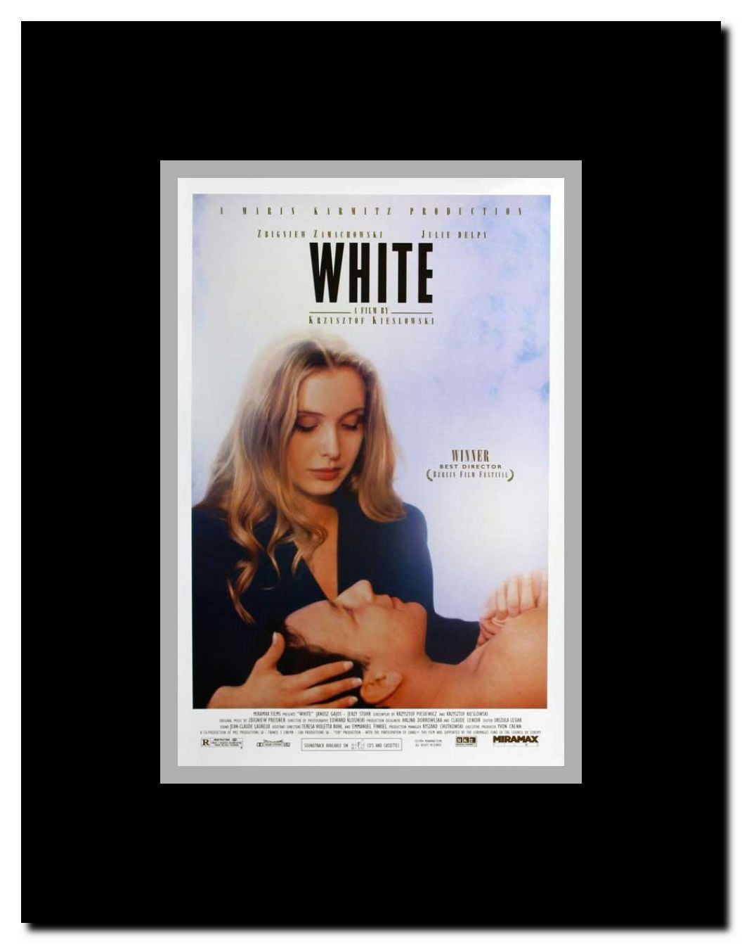 Three Colors: White Framed Movie Poster