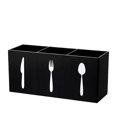 thumbnail image 1 of Three-Compartment Cutlery Storage Box Countertop Kitchen Organizer for Utensils Drawer Cabinet, 1 of 7