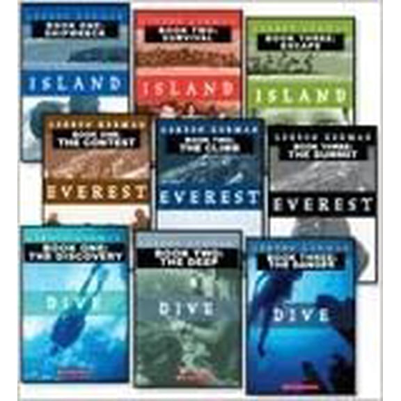 Pre-Owned Three Complete Gordon Korman Trilogies: Island 1-3, Everest 1-3, Dive 1-3