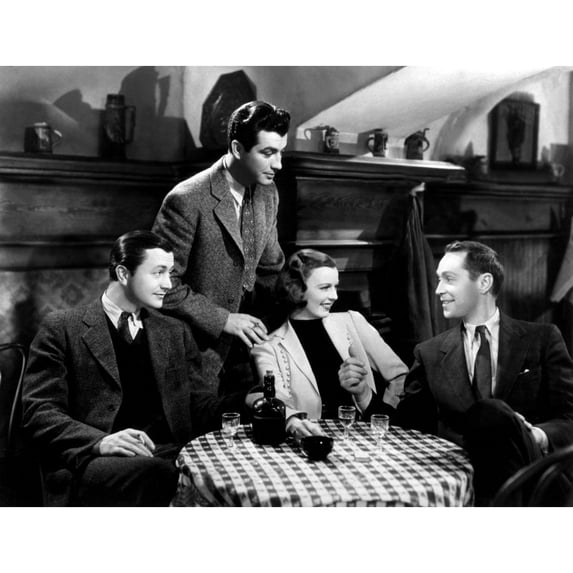 Three Comrades Robert Young Robert Taylor Margaret Sullavan Franchot Tone 1938 Photo Print (14 x 11)