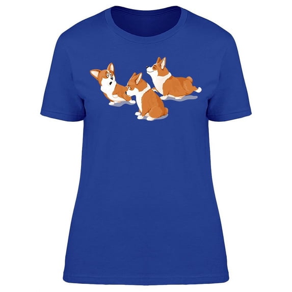 Three Corgis T-Shirt Women -Image by Shutterstock, Female XX-Large