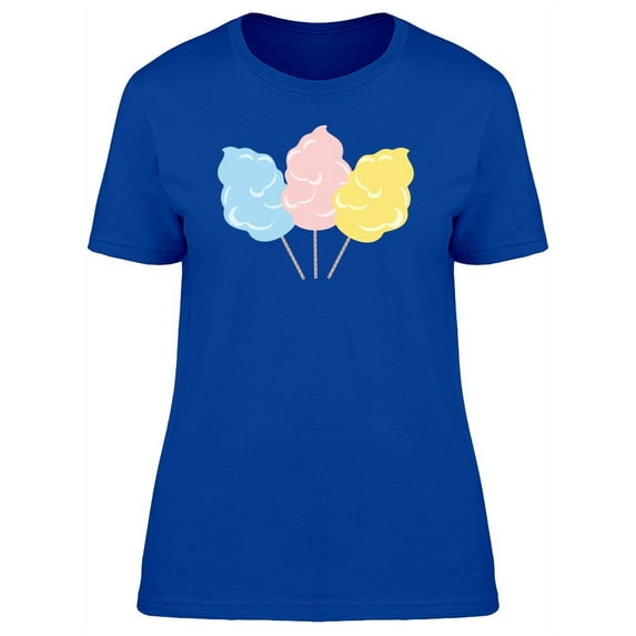 Three Cotton Candies Design T-Shirt Women -Image by Shutterstock, Female Large