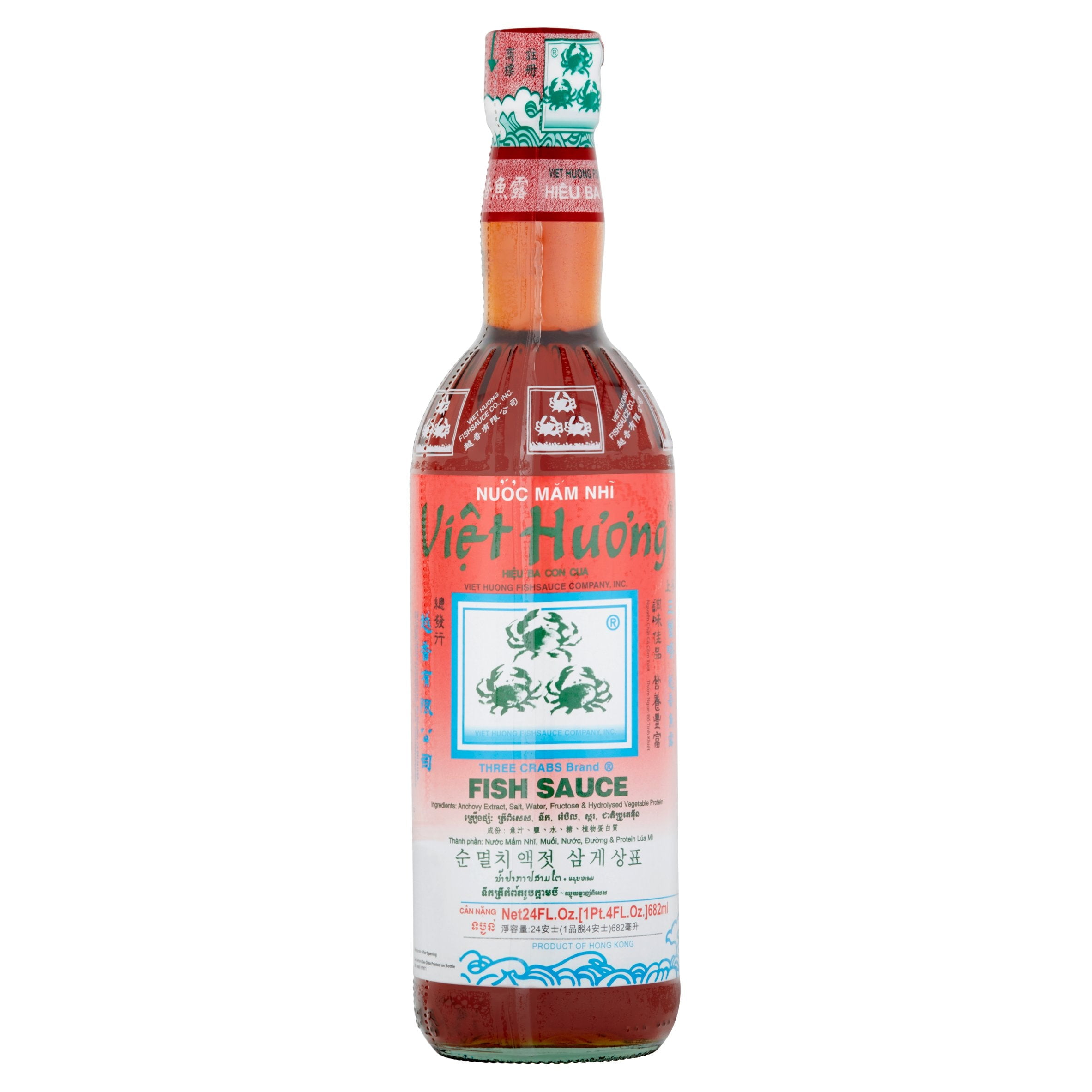 Three Crabs Fish Sauce Halal Certified 24 FL Oz (682 mL)