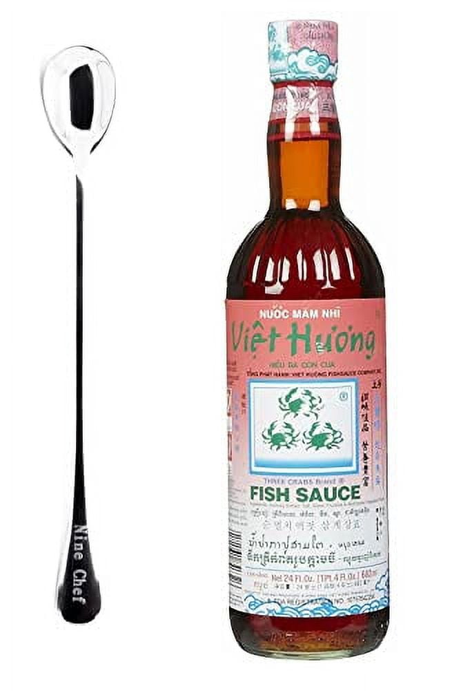Three Crabs Viet Huong Fish Sauce 24 FL Oz With NineChef Long Handel
