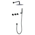 thumbnail image 1 of Three Cross Handles Shower Kit, Complete Shower System with Rough-in Valve, 1 of 5