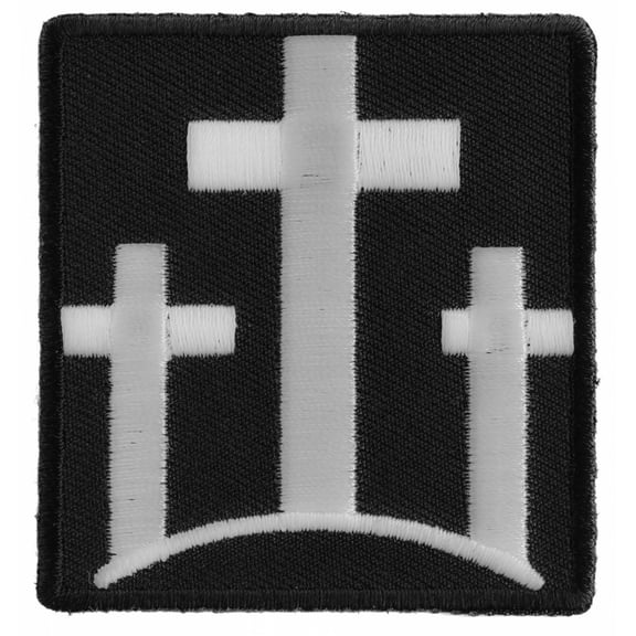 Three Crosses Christian Patch