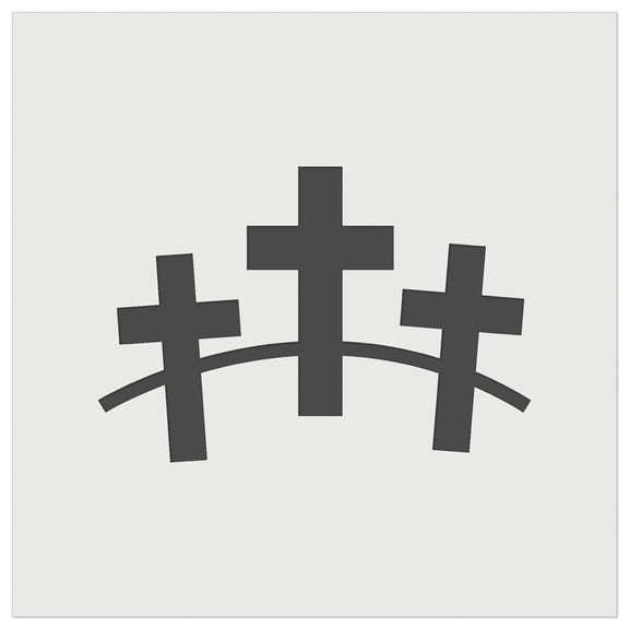 Three Crosses DIY Cookie Wall Craft Stencil - 11.5 Inch