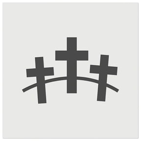 Three Crosses DIY Cookie Wall Craft Stencil - 3.5 Inch