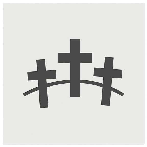 Three Crosses DIY Cookie Wall Craft Stencil - 7.0 Inch