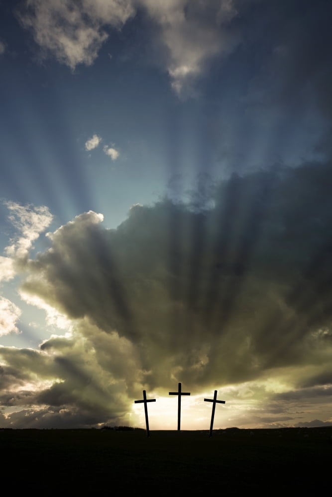 Three Crosses West Yorkshire England Canvas Art - John Short Design Pics (11 x 17)