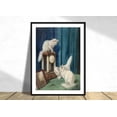 thumbnail image 1 of Three Curious Cats Arthur Heyer German Art Vintage Retro Old Decor Realism White, Unframed Paper Poster 24x36in, 1 of 1