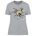 thumbnail image 1 of Three Cyclists T-Shirt Women -Image by Shutterstock, Female Large, 1 of 2
