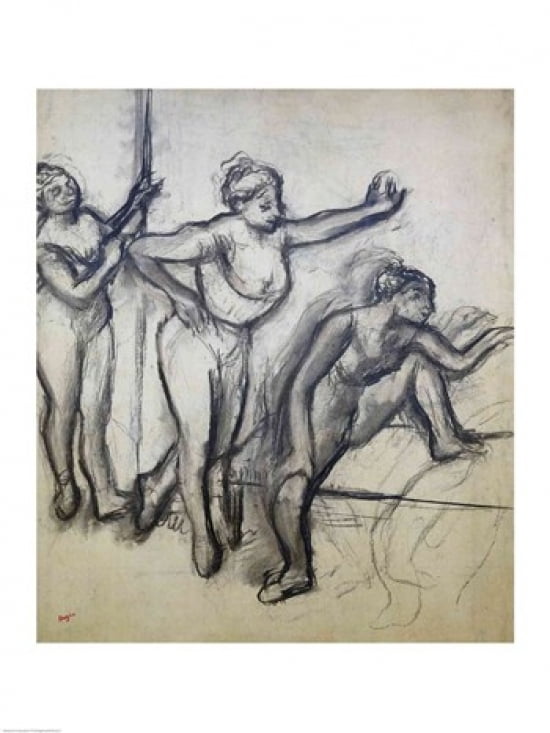 Three Dancers Canvas Art - Edgar Degas (24 x 36)