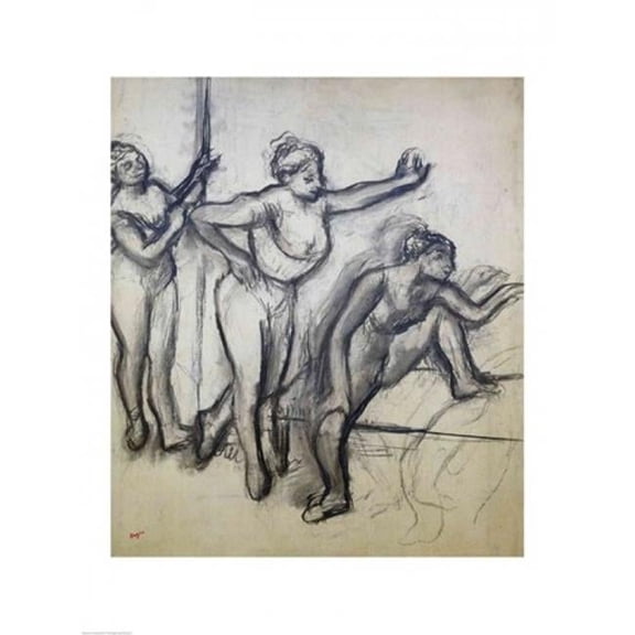 Three Dancers Poster Print by Edgar Degas - 18 x 24 in.