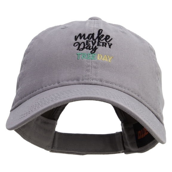 Three Day Embroidered Garment Washed Cotton Twill Cap - Grey OSFM