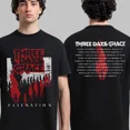 thumbnail image 1 of Three Days Grace Alienation 2025 Tour Merch Two Sided T-Shirt, 1 of 4