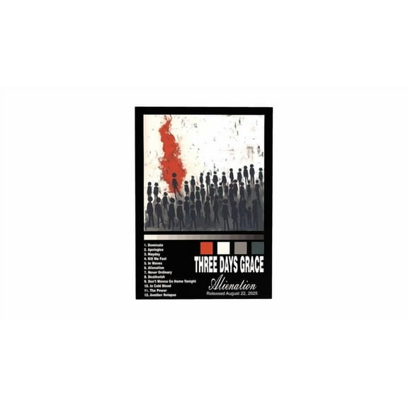 Three Days Grace - Alienation Album Poster, One Sheet Wall Size 24''x36'' Googate