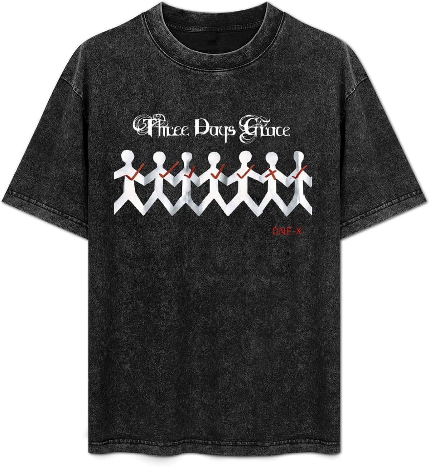 Three Days Grace Man's Vintage Oversized T Shirt Cotton Graphic
