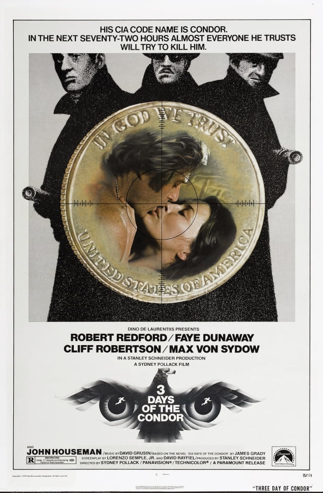 Three Days Of The Condor (3 Days Of The Condor) US Canvas Art - (11 x 17)