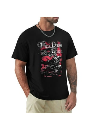 Three Days Grace グラフィックTシャツ ブラック Amazon.com: Three Music Days Grace Band One-X Men's Long