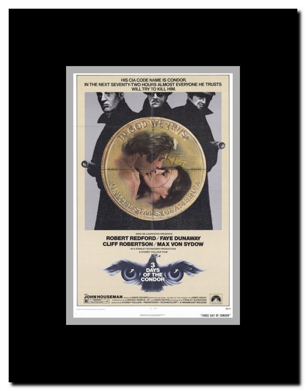 Three Days of the Condor Framed Movie Poster