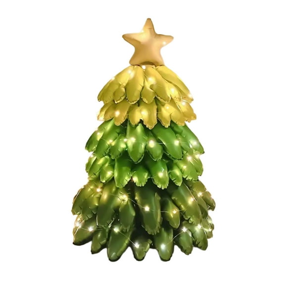 Three Dimensional Christmas Tree Balloon, Glowing Holiday Decorations, Inflatable Party Decor, for Store Displays and Christmas Party Atmosphere Creation
