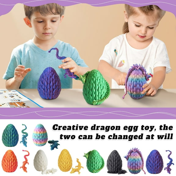 Three-Dimensional Dragon Mystical Dragon Egg with Removable Dragon Figurine, Fantasy Decor, Unique Gift for Boys and Collectors