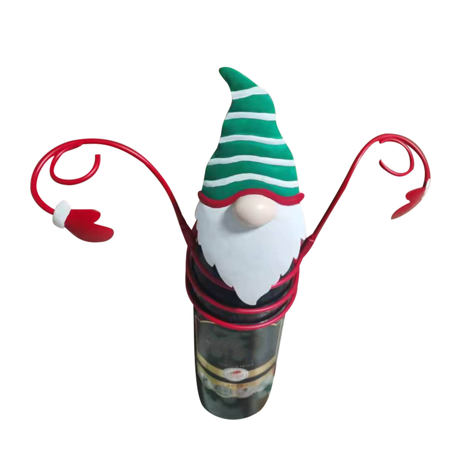 Three Dimensional Holiday Wine Bottle and Glass Rack, Red Wine Rack