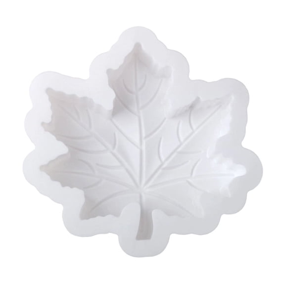 Three Dimensional Maple Leaf Mold, Silicone Baking Tool, Cake Making Equipment, 17.6x17.6cm Food Grade, for Mousse Dessert Creation, Golden Autumn Theme