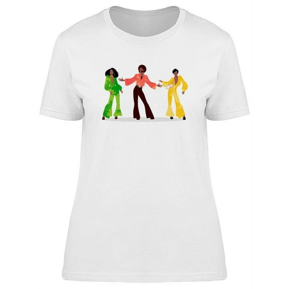 Three Disco Dancers T-Shirt Women -Image by Shutterstock, Female Small