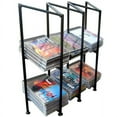 thumbnail image 1 of Three Division CD Holder w Zigzag Frame & Black Finish, 1 of 4