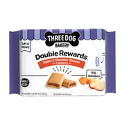 Three Dog Bakery Double Rewards Apple & Cheese Soft & Chewy Treats for Dogs, 10oz