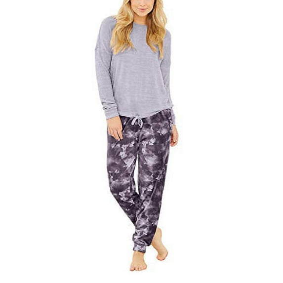 Three Dots Ladies' Pajama Set (Storm/Blue Cloud, XX-Large)