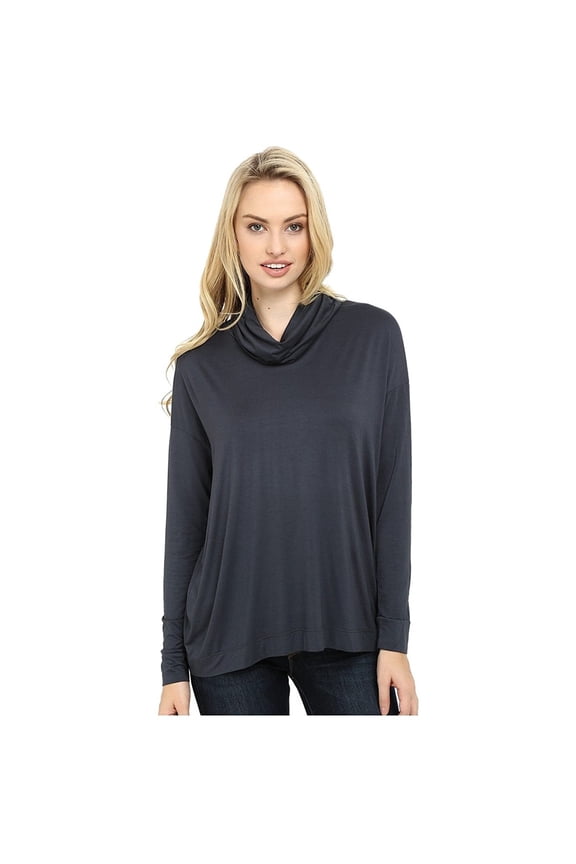Shiri - Funnel Neck Swing Top Cinder XS (US 0-2)