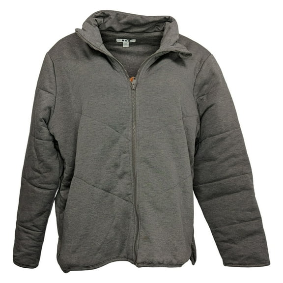Three Dots Women's Outerwear Sz 2XL Quilted Hooded Jacket W/Zip Pockets Gray