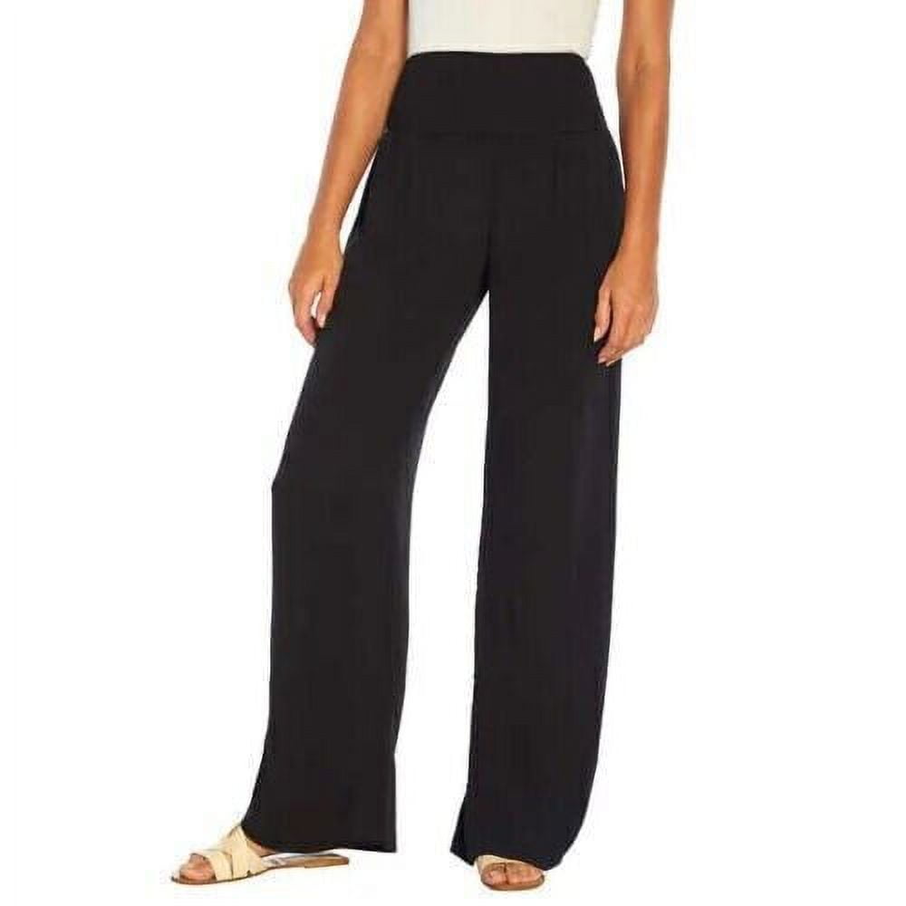 Three Dots Women's Pull On Casual Pants, Black XL - Walmart.com