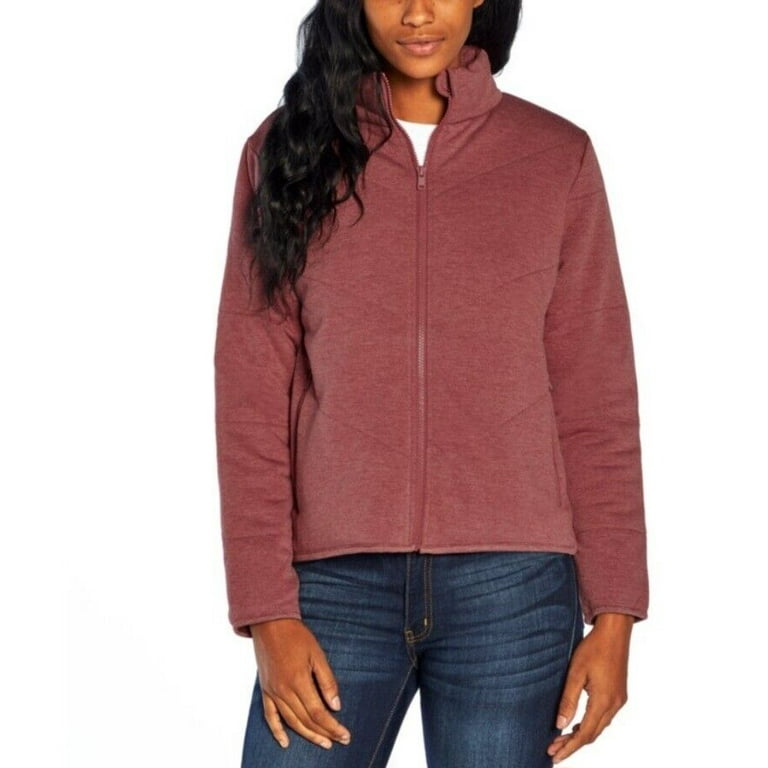 Three Dots Women s Sz 2XL XXL Quilted Step Hem Knit Jacket Red