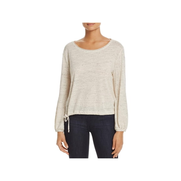 Three Dots Womens Nepps Jersey Ballerina Knit Top