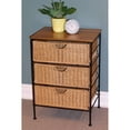 thumbnail image 1 of Three Drawer Chest, Wicker, 1 of 5