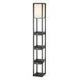thumbnail image 1 of Three Drawer and Shelf Floor Lamp with Black Wood Finish, 1 of 2