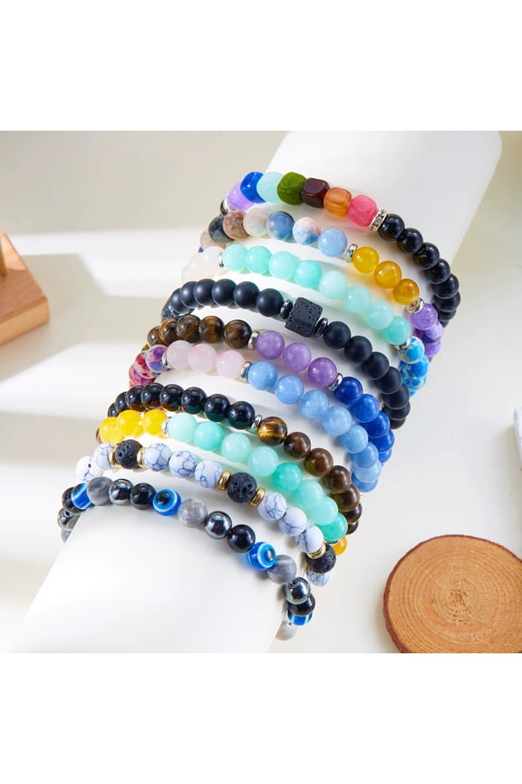 Three Elements Bracelet Natural Stone Bracelet Tigereye