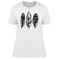 thumbnail image 1 of Three Ethnic Feathers B&W Tee Women's -Image by Shutterstock, 1 of 2