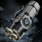 Three Eye Monster Mini Flashlight, Three Eye Monster Mini Flash Ultra Flashlight, 3 Modes Rechargeable Flashlight, High Brightness Flash LED Light,for Camping, Hiking, Riding