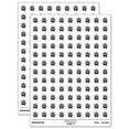 thumbnail image 1 of Three Eyed Alien Monster 200+ Round Stickers - White - Gloss Finish - 0.50" Size, 1 of 3