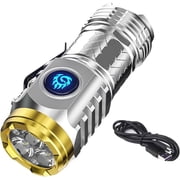 Three-Eyed Monster Mini Flashlight,Waterproof Handheld Spotlight,Rechargeable Flashlights High Lumens Flash Led Light