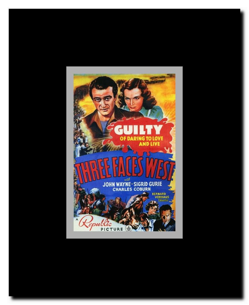Three Faces West Framed Movie Poster