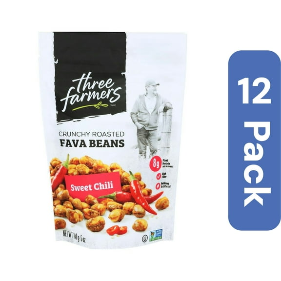 Three Farmers Foods Inc Roasted Sweet Fava Beans 5 oz (Pack Of 12)
