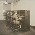 thumbnail image 1 of Three Female Telephone Switchboard Operators In The Quotation Room Of New York Stock Exchange. Until The 1960S When, 1 of 2